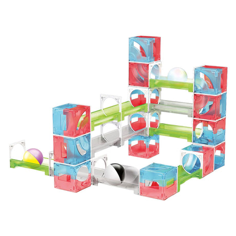 Piste de marbre Quercetti cuboga - Jouets de construction de 70 pièces pour enfants.