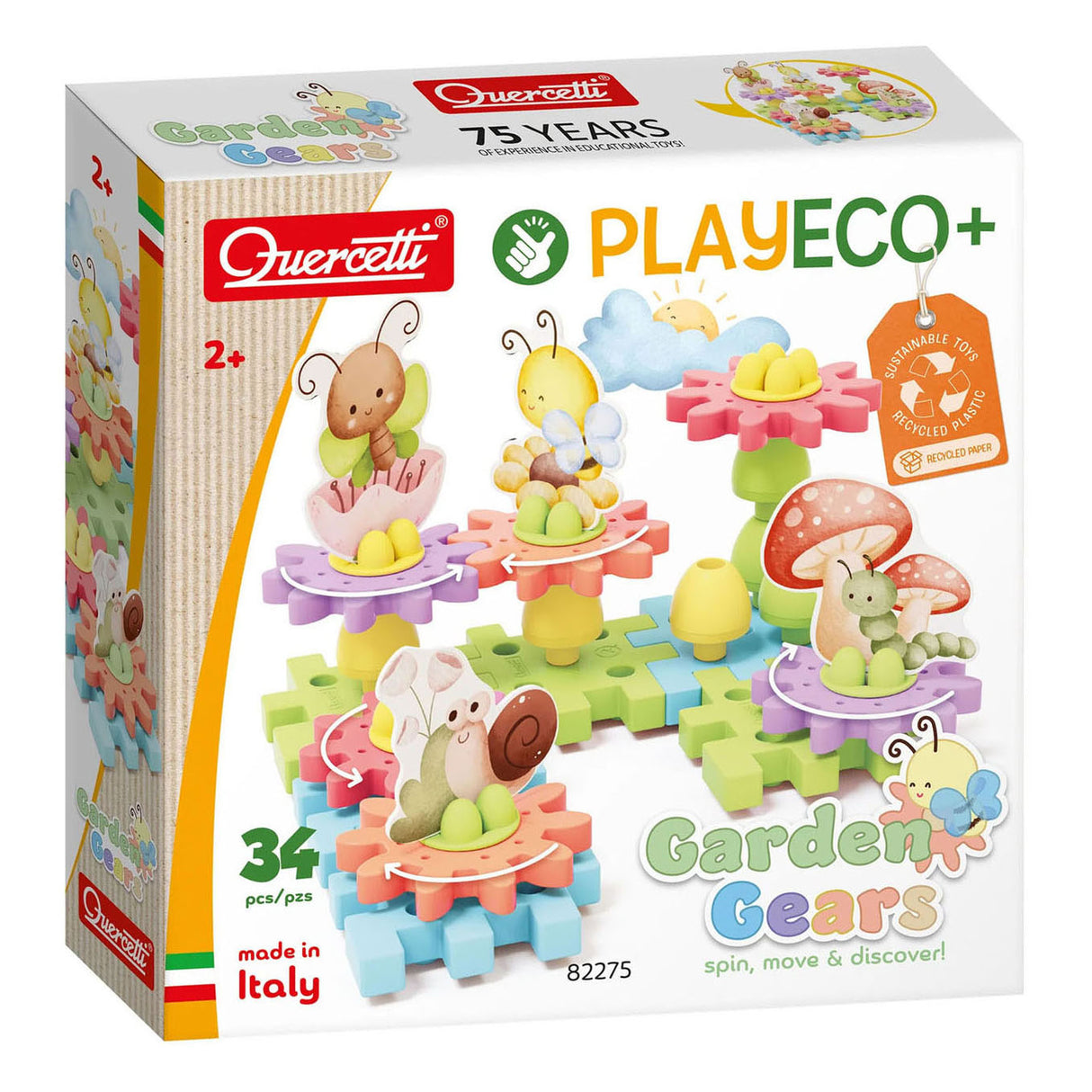 Quercetti playeco+ matériel de jardin fleuri
