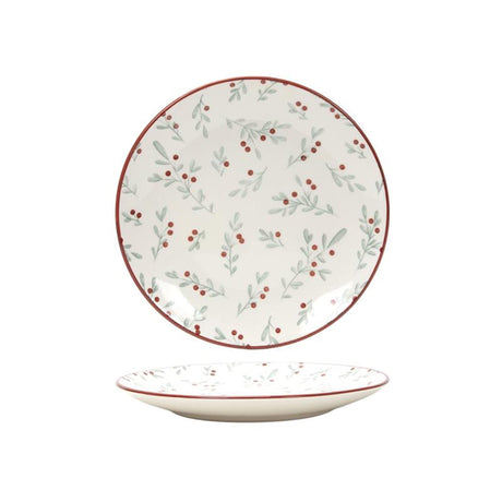 Assiette vivante Svenska 'berry' rouge Ø19,5 cm