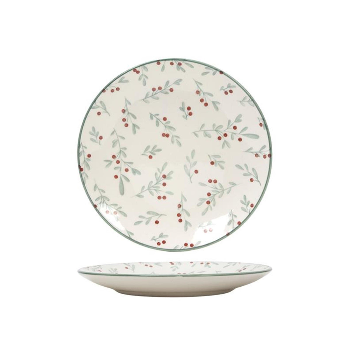 Svenska assiette vivante 'berry' vert ø19,5cm