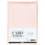 Cartes et enveloppes de l'entreprise Creativ, couleurs pastel, 50 ensembles