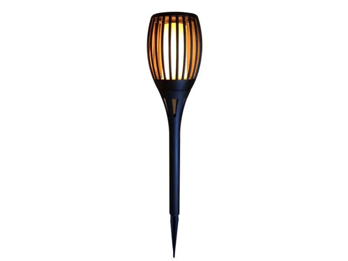 Torche de jardin LED flamme solaire 78cm