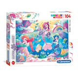 Clementoni Glitter Puzzel Onderwaterwereld, 104st.