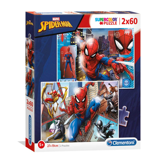 Clementoni puzzle supercolor Spiderman 2x60 pièces