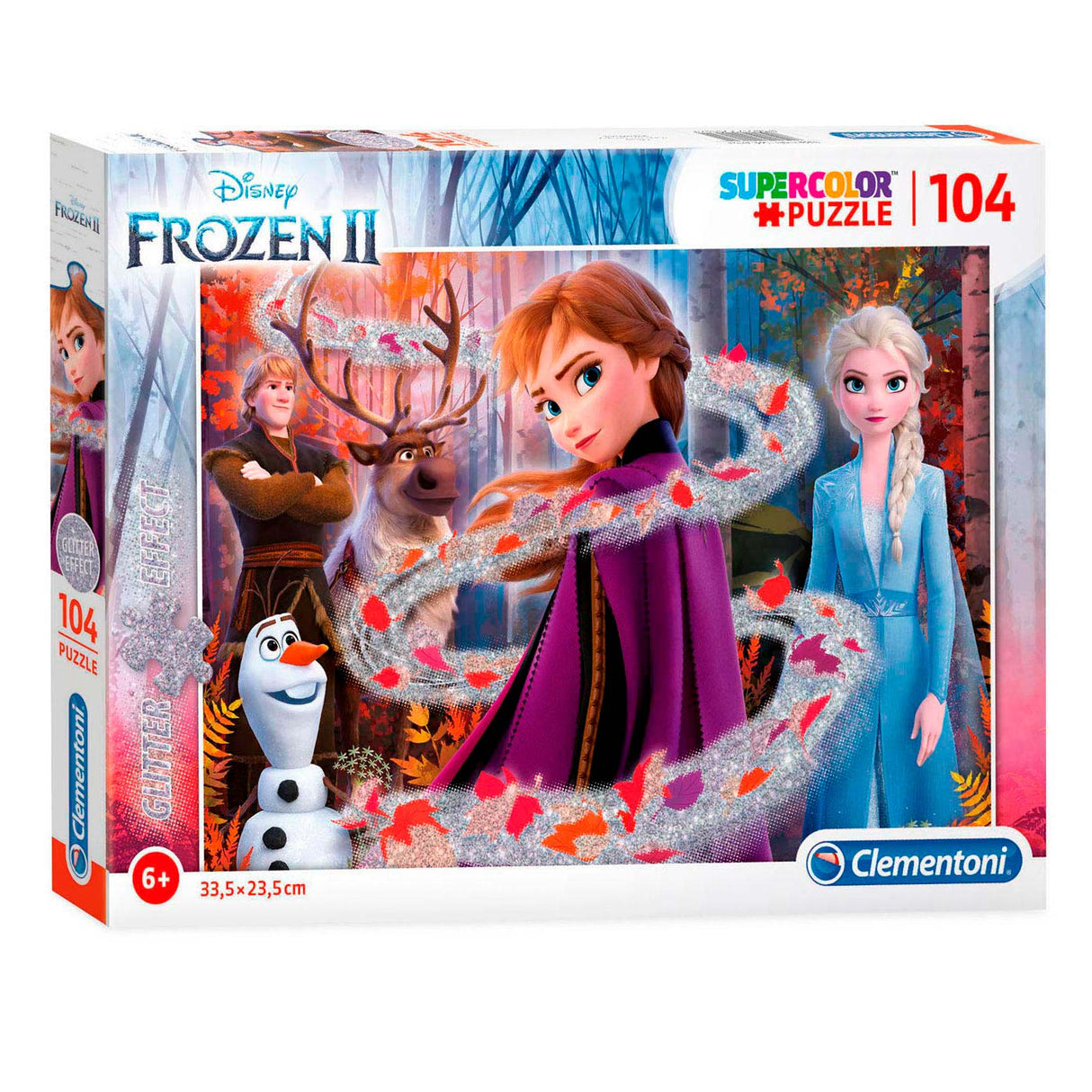 Disney Glitter Puzzle Frozen 2, 104st.