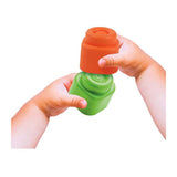 Clementoni soft clemmy - parcours sensoriel - jouets sensoriels - tapis de jeu - blocs et tapis de jeu pour bébé - avec blocs empilables en mousse souple - 6 - 36 mois
