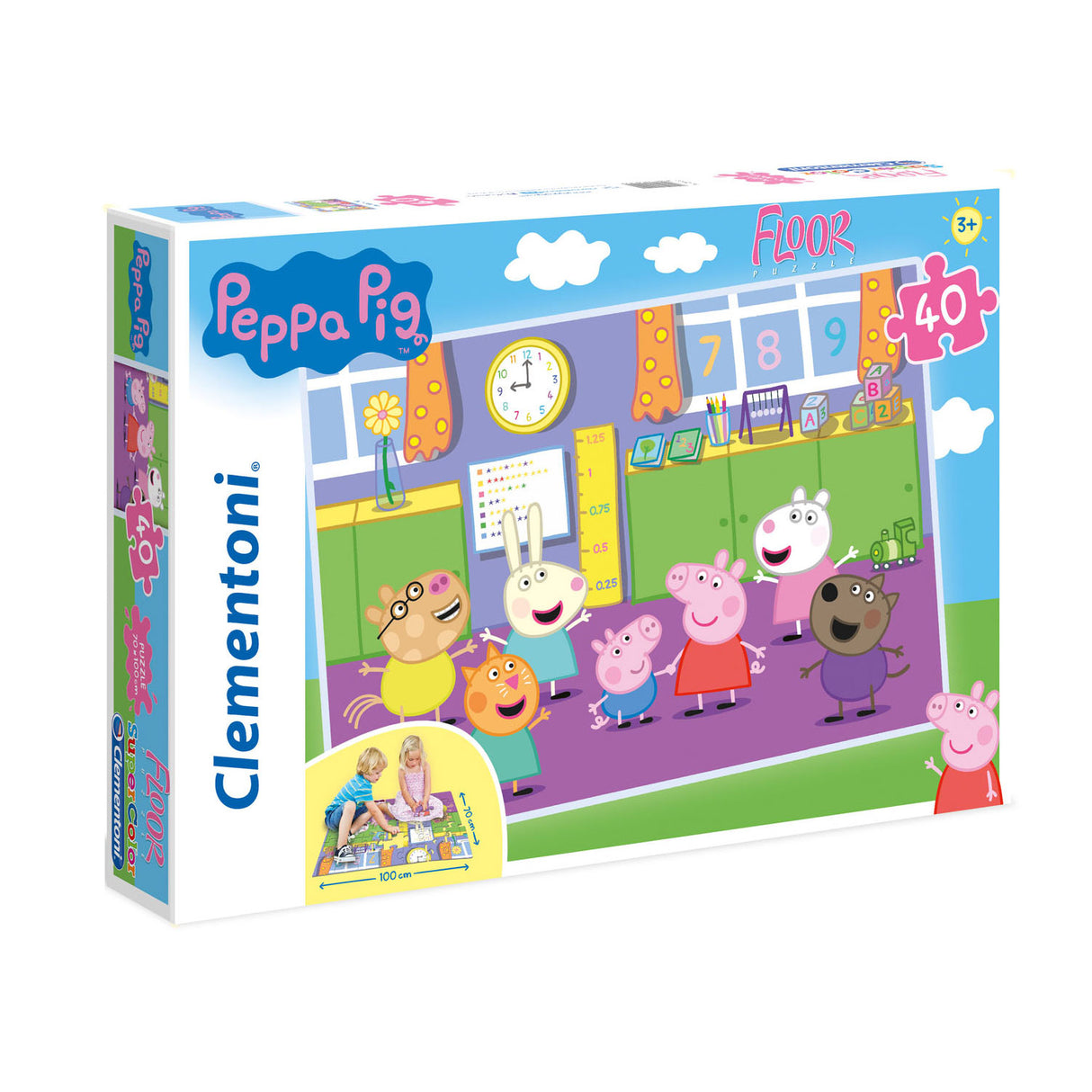 Clementoni podlahová puzzle Peppa Pig, 40..