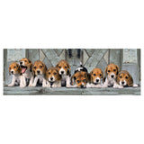 Clementoni panorama puzzel beagles, 1000st.