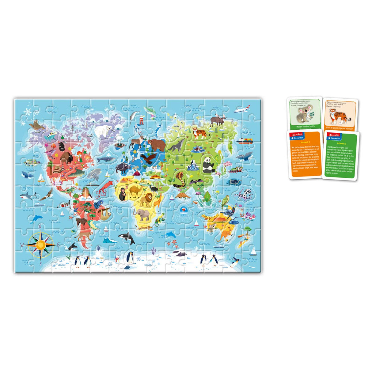 Éducation Clementoni - découvrez le puzzle du monde