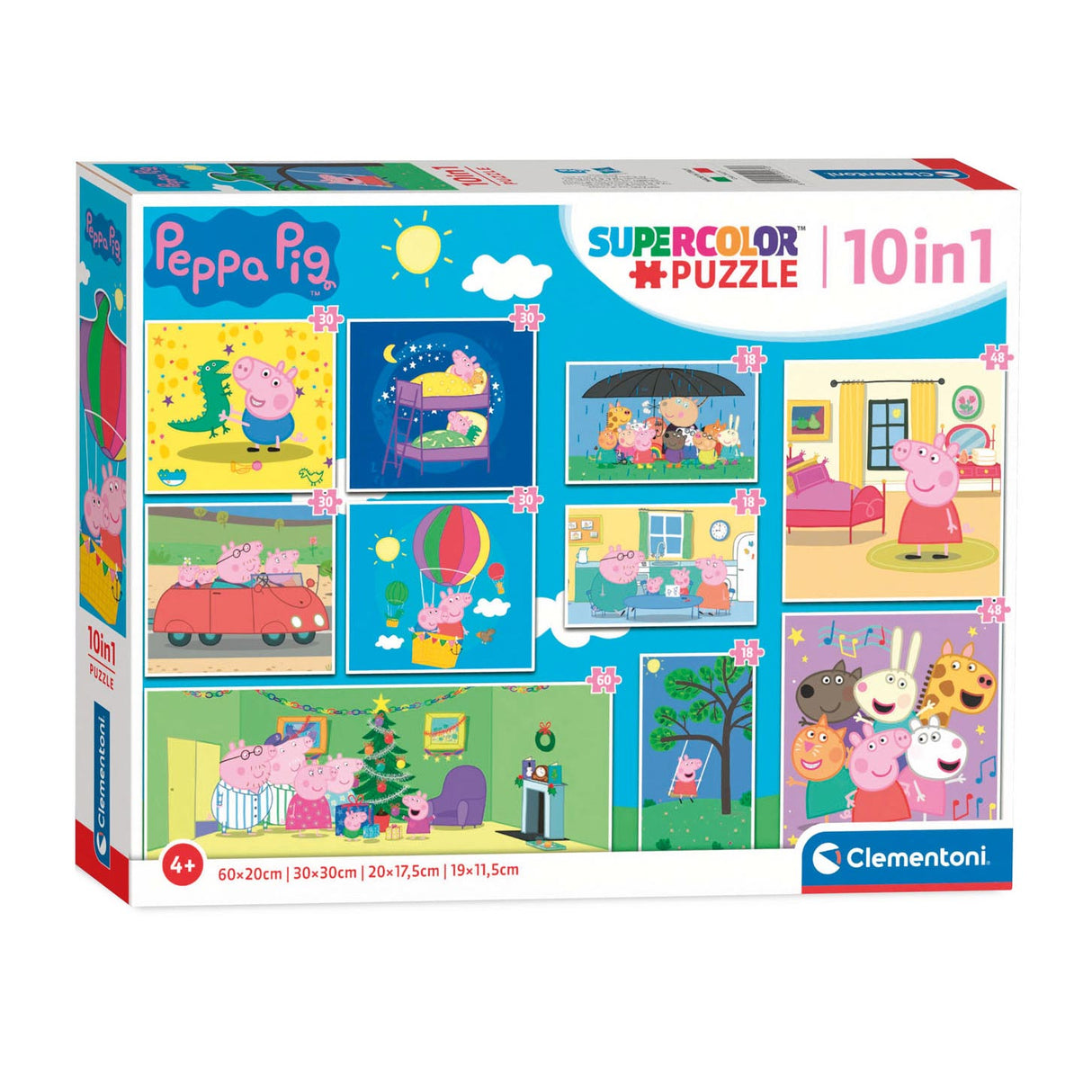 Clementoni puzzels peppa pig, 10in1