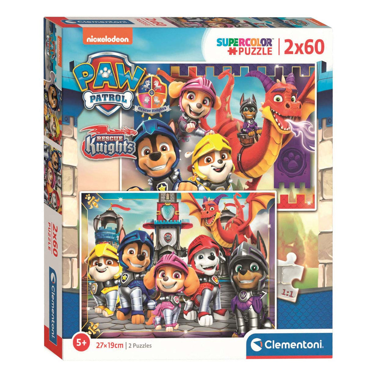 Clementoni Puzzle Paw Patrol, 2x60st.