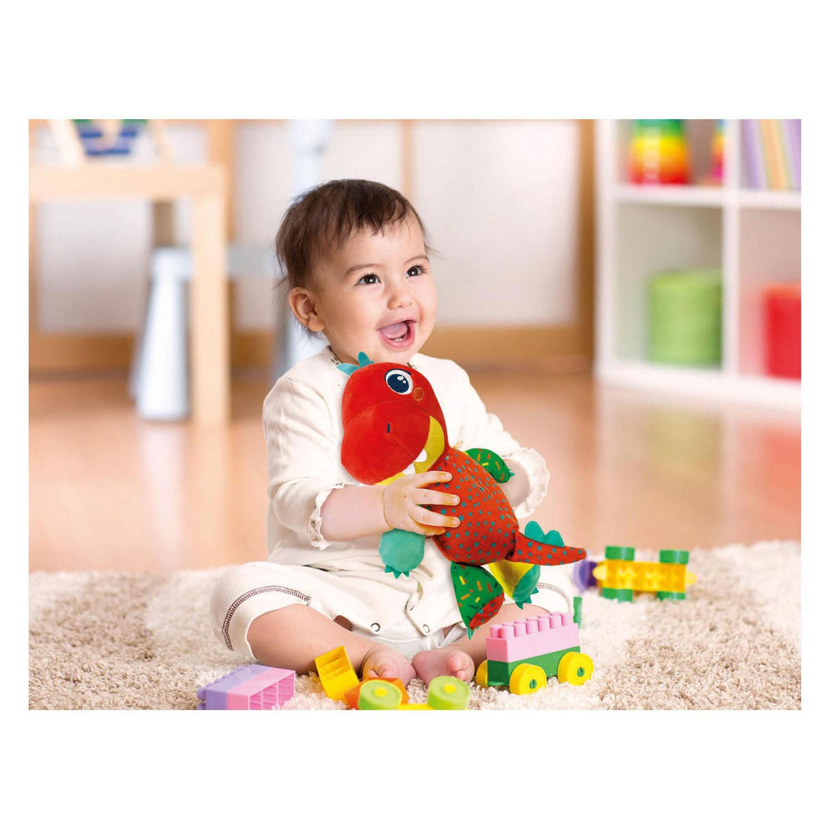 Clementoni baby pluchen coccole dinosauro