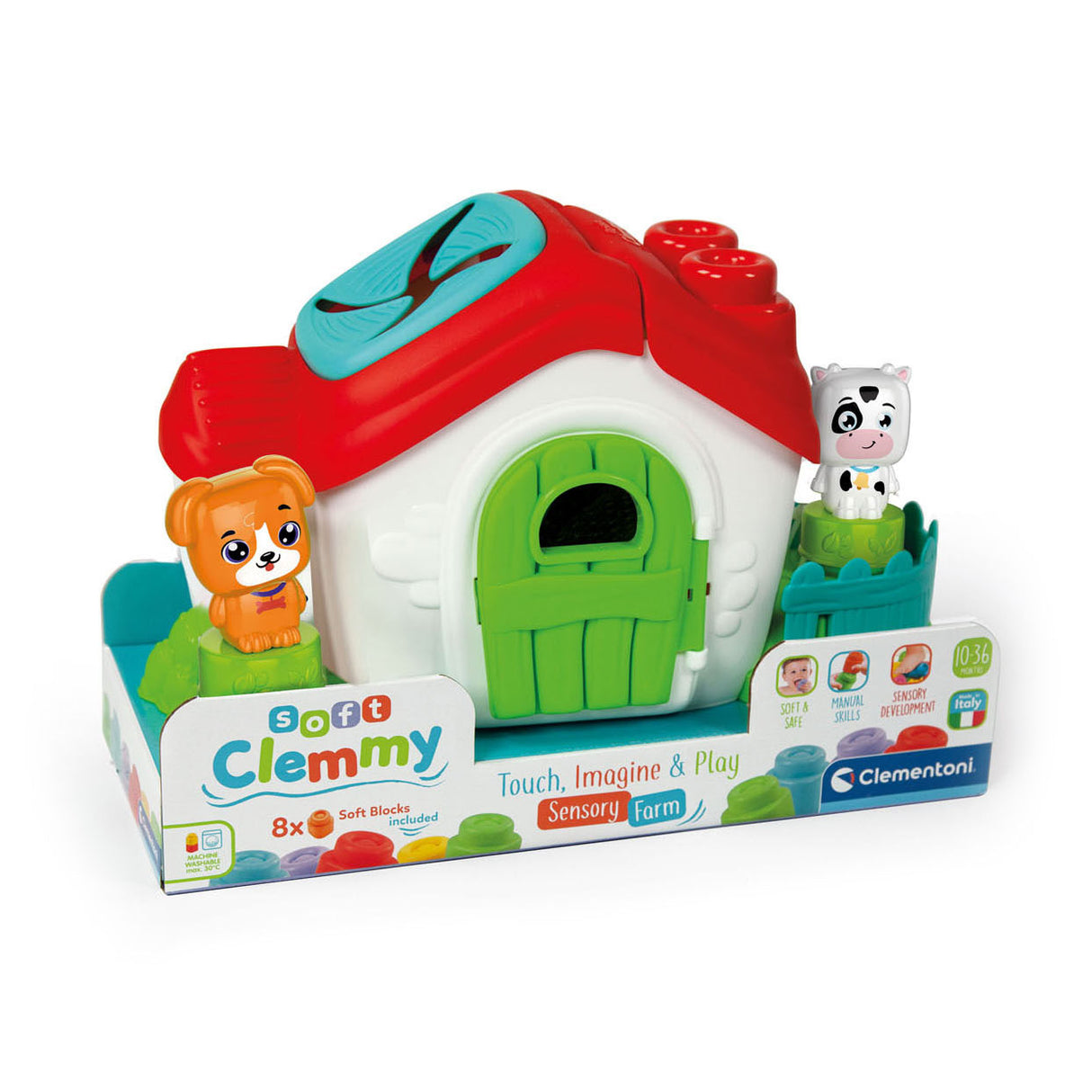 Clementoni Baby Clemmy Sensory Farm con bloques