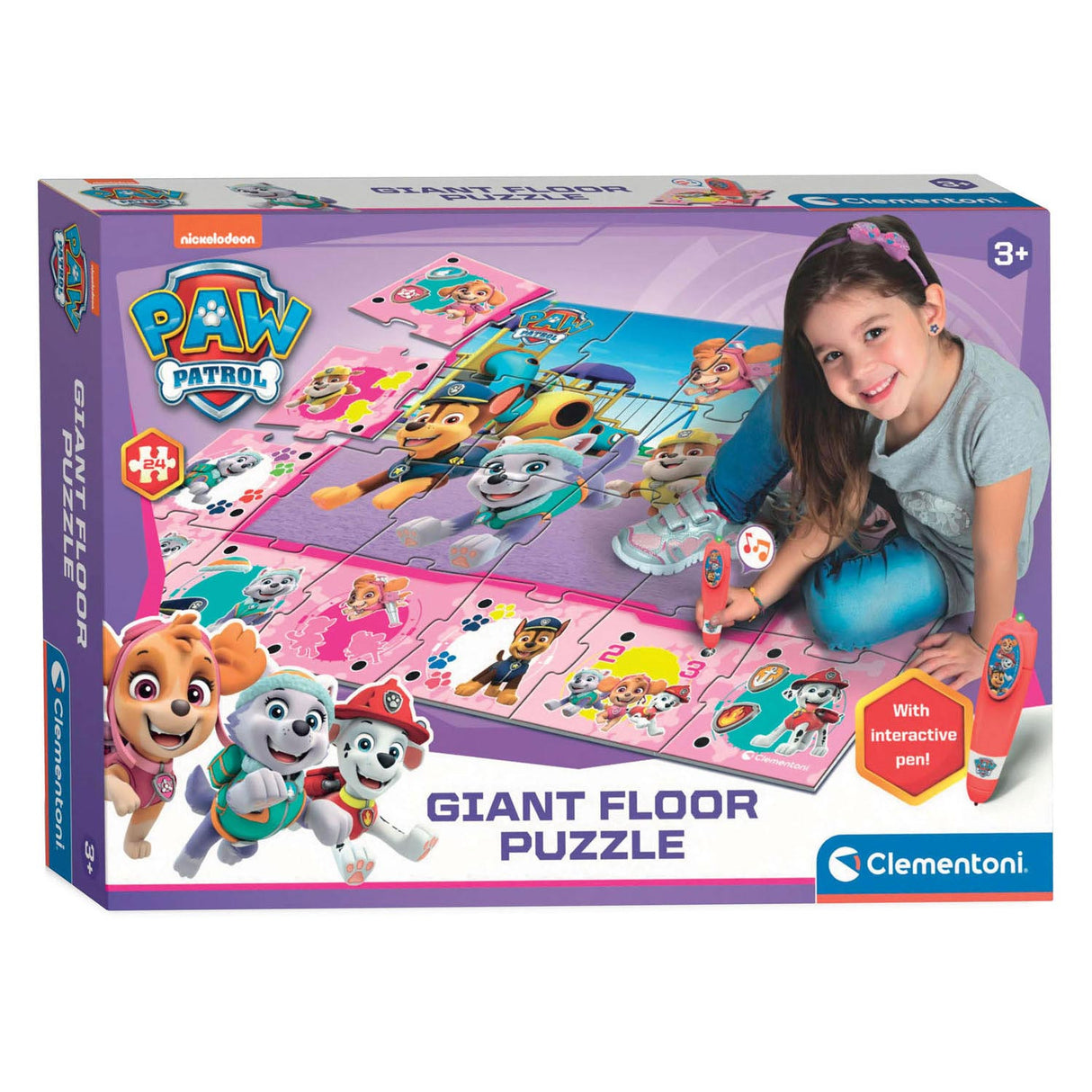 Puzzle de sol de Clementoni Grand rose interactif