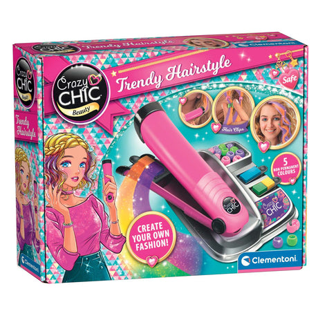 Clementoni Crazy Chic Trendy Hairstyle Hair Paint Kit de peinture
