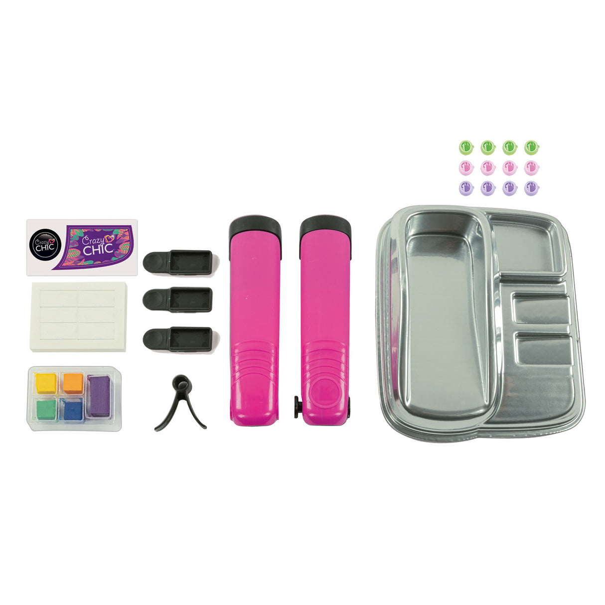 Clementoni crazy chic - kit de teintures capillaires coiffure tendance