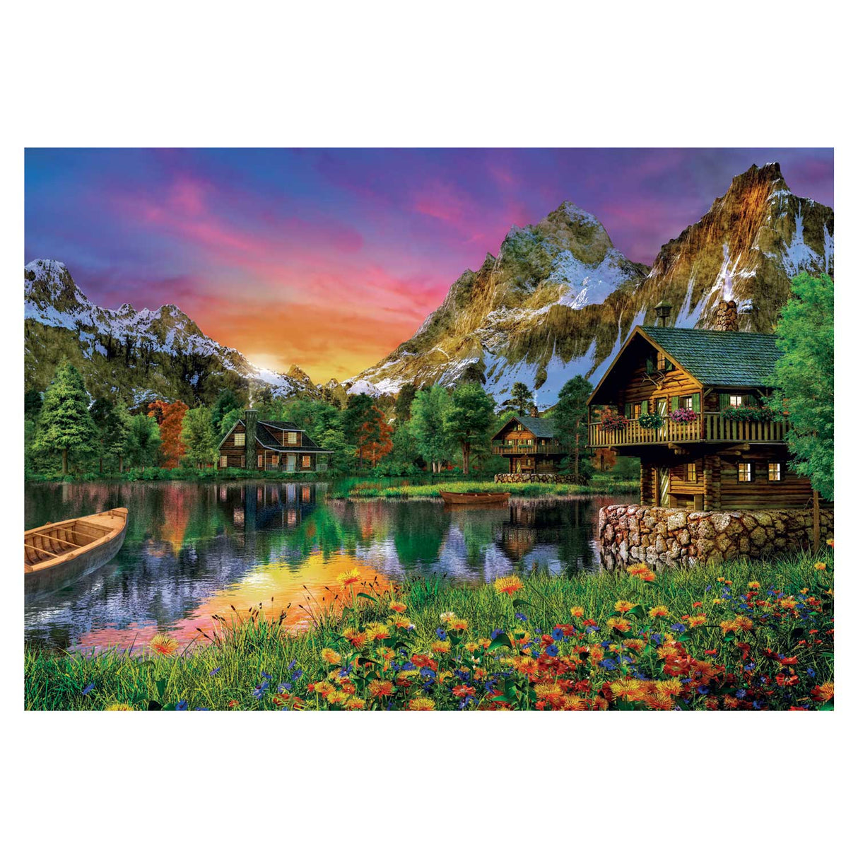 Clementoni puzzel alpine lake, 6000st.