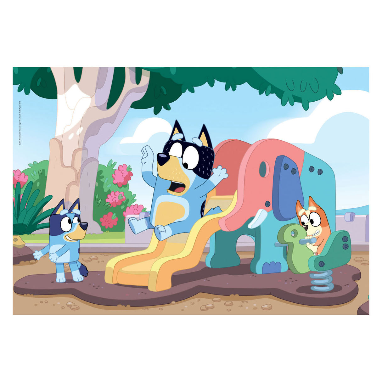 Clementoni - puzzle - 104 pièces - bluey - puzzle pour enfants - à partir de 6 ans