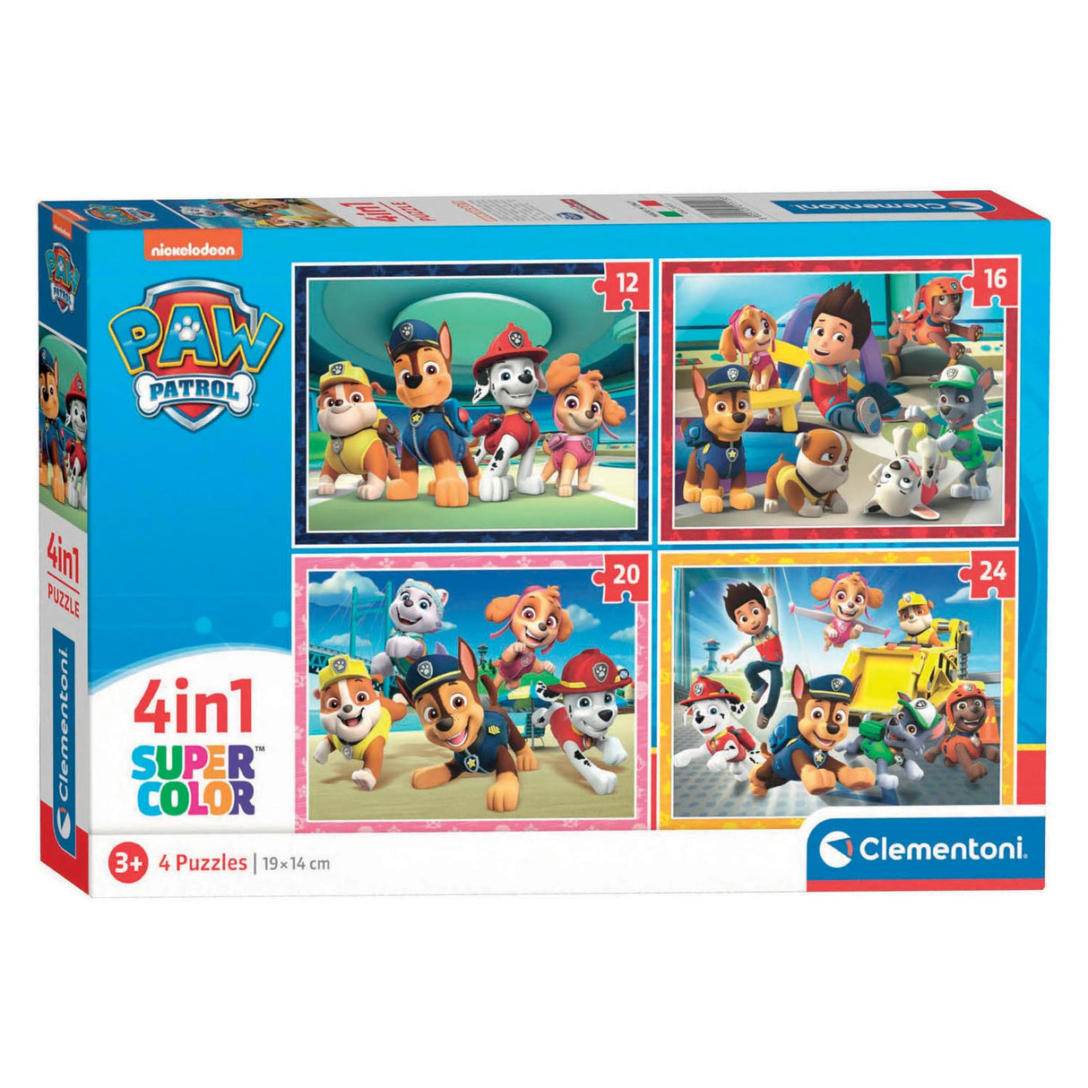 Clementoni puzzles patte patrouille, 4en1
