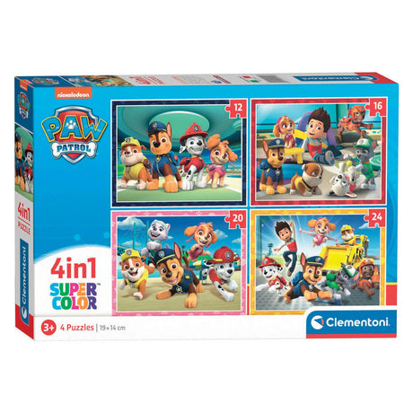 Clementoni puzzles patte patrouille, 4en1
