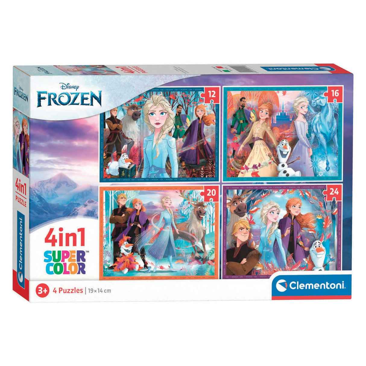 Clementoni hádanky Disney Frozen, 4in1