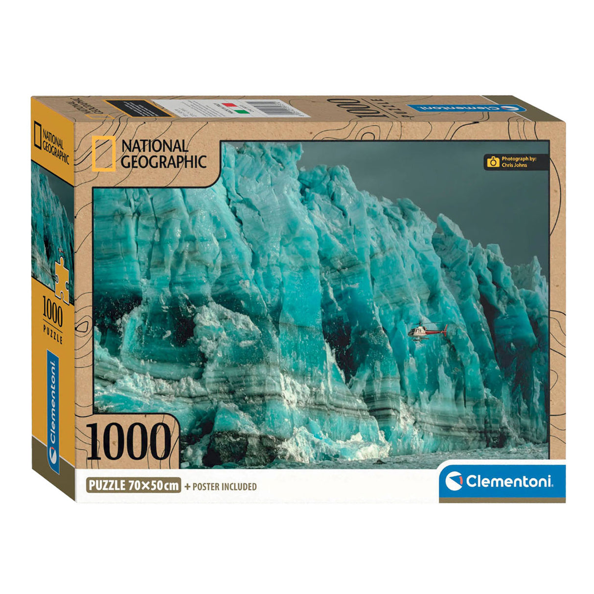 Clementoni Legpuzzel National Geographics Gletsjer, 1000st.