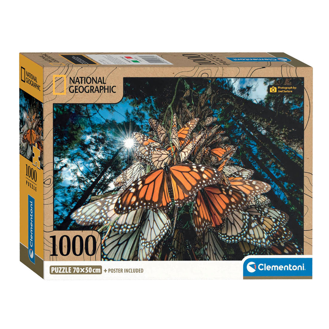 Clementi Jigsaw Puzzle National Geographics - Butterfly, 1000st.