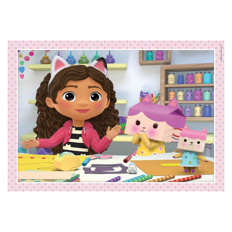 Clementoni supercolor puzzle 4 en 1 maison de poupée Gabbys 12-24 pièces
