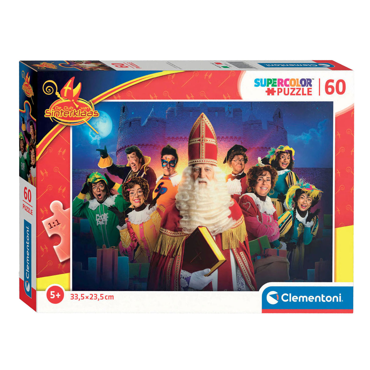 Clementoni Jigsaw Puzzle Super Color Club de Sinterklaas, 60e.