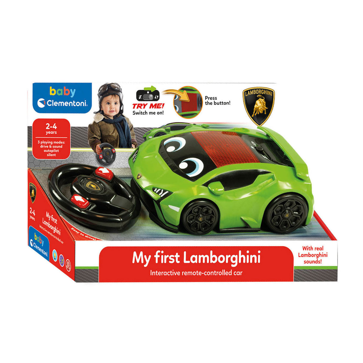 Clementoni bébé mon premier Lamborghini RC Cartable Car