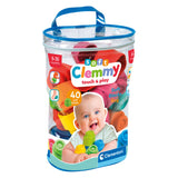 Clementoni Baby Soft Clemmy Blocks avec sac de rangement, 40dlg.