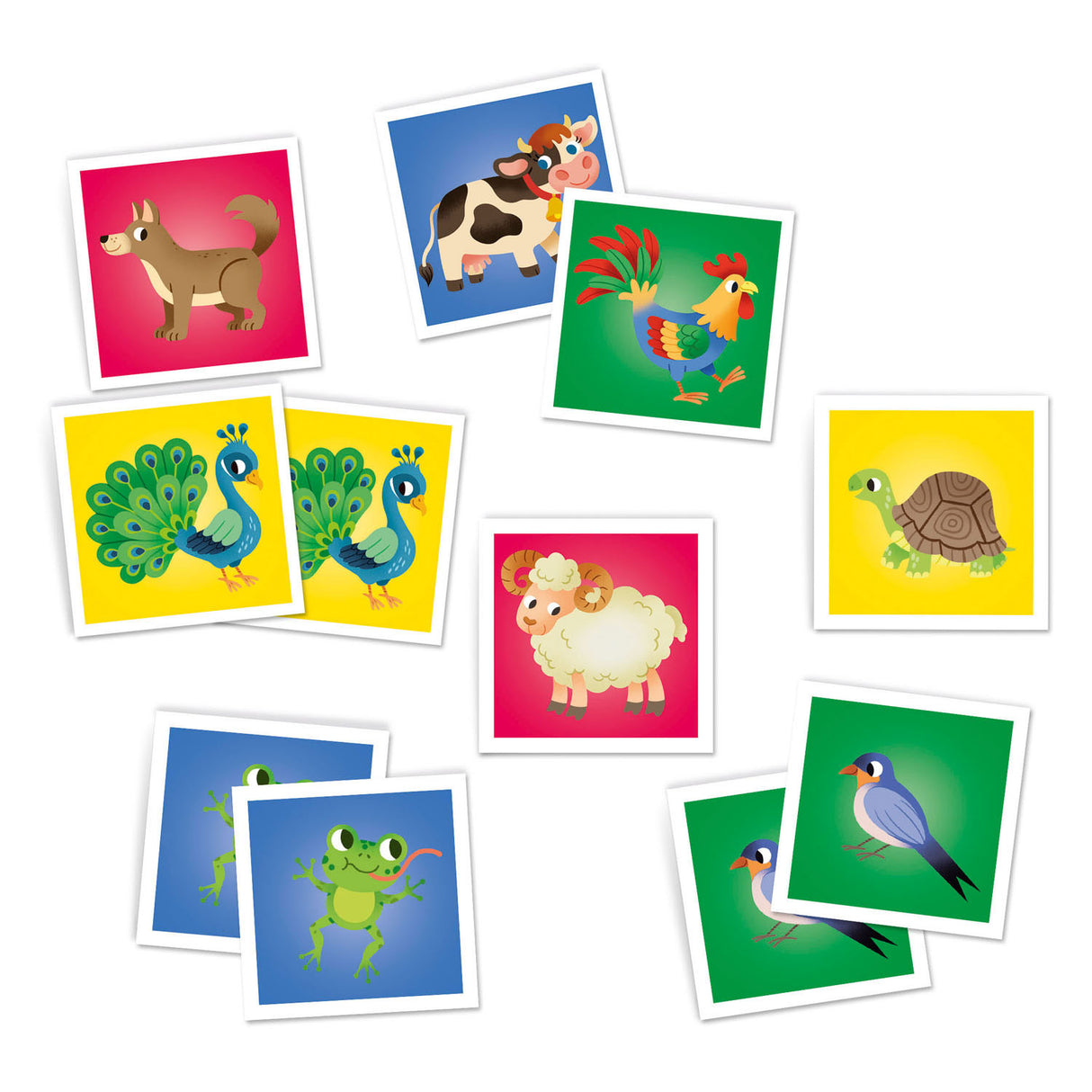 Clementoni - mémoire pour enfants - animaux de la ferme - 48 cartes - jeu de mémoire - jouets éducatifs - à partir de 4 ans
