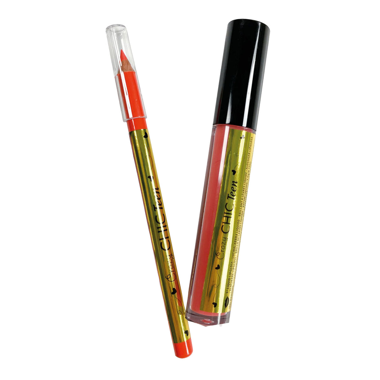 Clementoni crazy chic lipgloss en lippotlood tropical vibe, 2st.