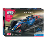 Clementoni Science et Spel - Mécanique voiture de course ou ensemble de construction Kart 2in1