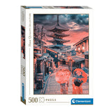 Clementoni Jigsaw Puzzle Evening en Kioto, 500º.