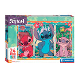 Puzzle clementoni puzzle super colore maxi punto, 24st.