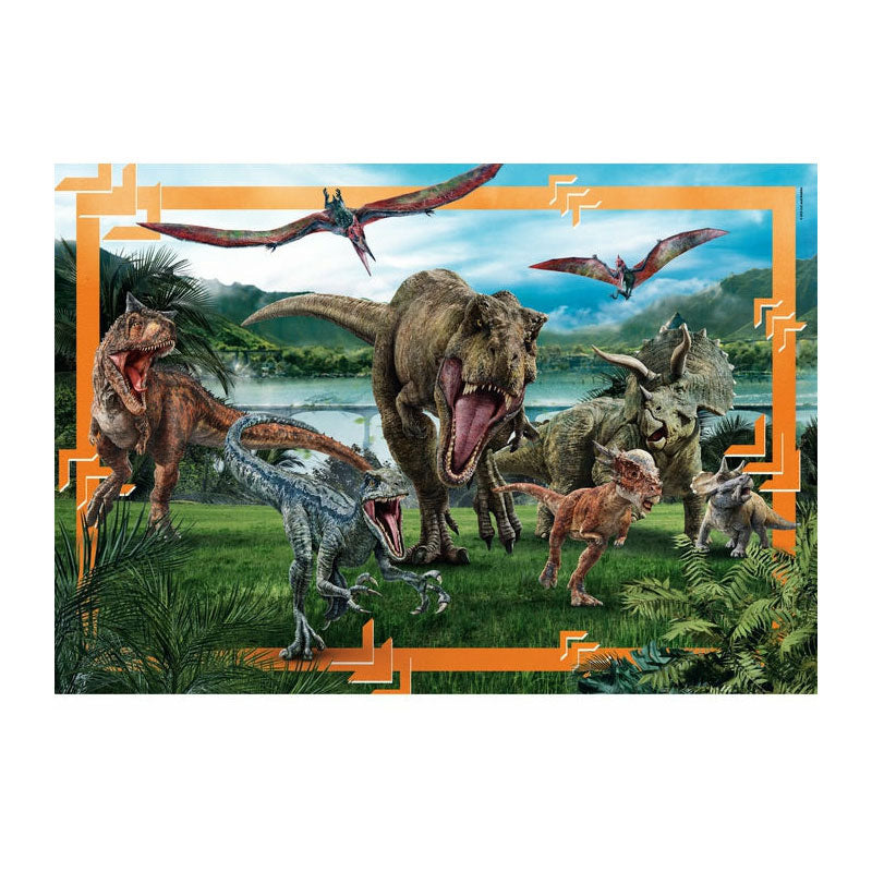 Clementoni legpuzzel super color maxi jurassic world, 104st.