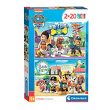 Clementoni legpuzzel super color paw patrol, 2x20st.