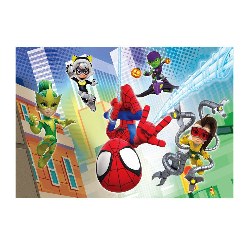 Clementoni legpuzzel super color spidey and his amazing friends 2x60st.