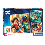 Clementoni Jigsaw Puzzle Super Color Square DC Comics Justice League, 3x48st.
