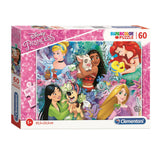 Clementoni Jigsaw Puzzle Super Color Disney Princess II, 60e.