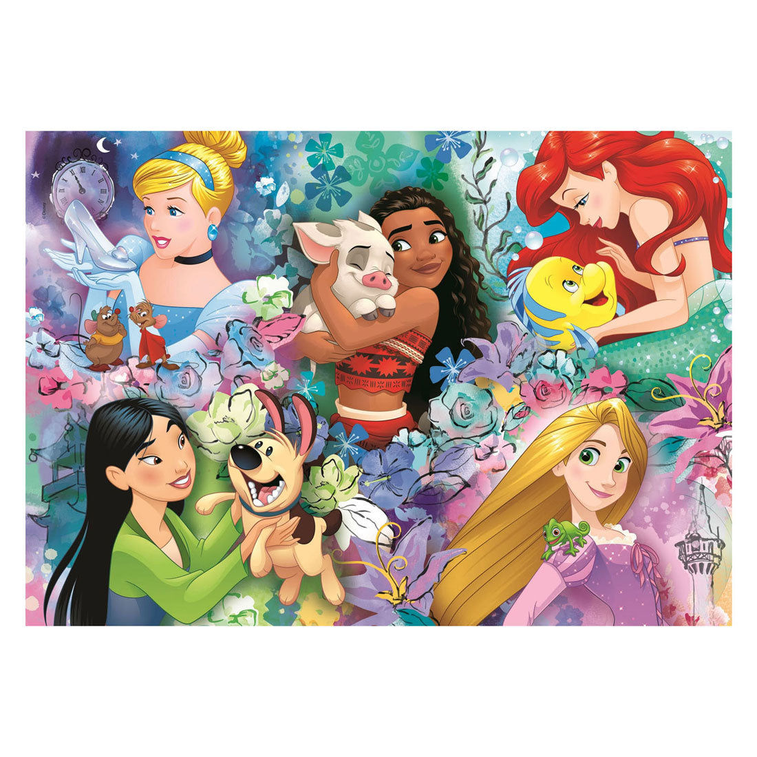 Clementoni Jigsaw Puzzle Super Color Disney Princess II, 60e.