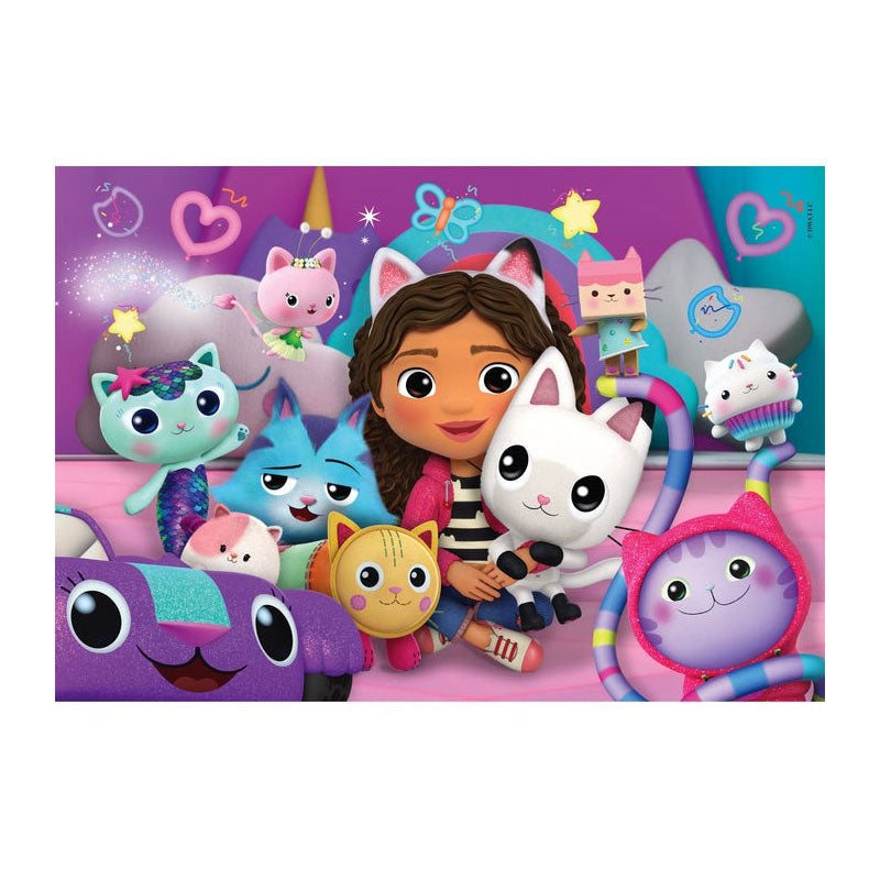 Clementoni Jigsaw Puzzle Super Color Gabbys dukkehouse, 60st.