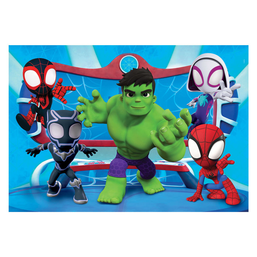 Clementoni Jigsaw Puzzle Super Color Spidey, 60 -tallet.