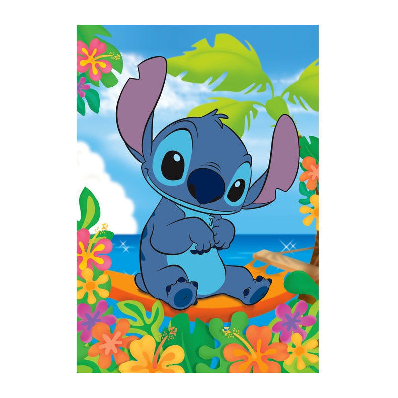 Disney Puzzle Stitch op der Plage 104 Stécker