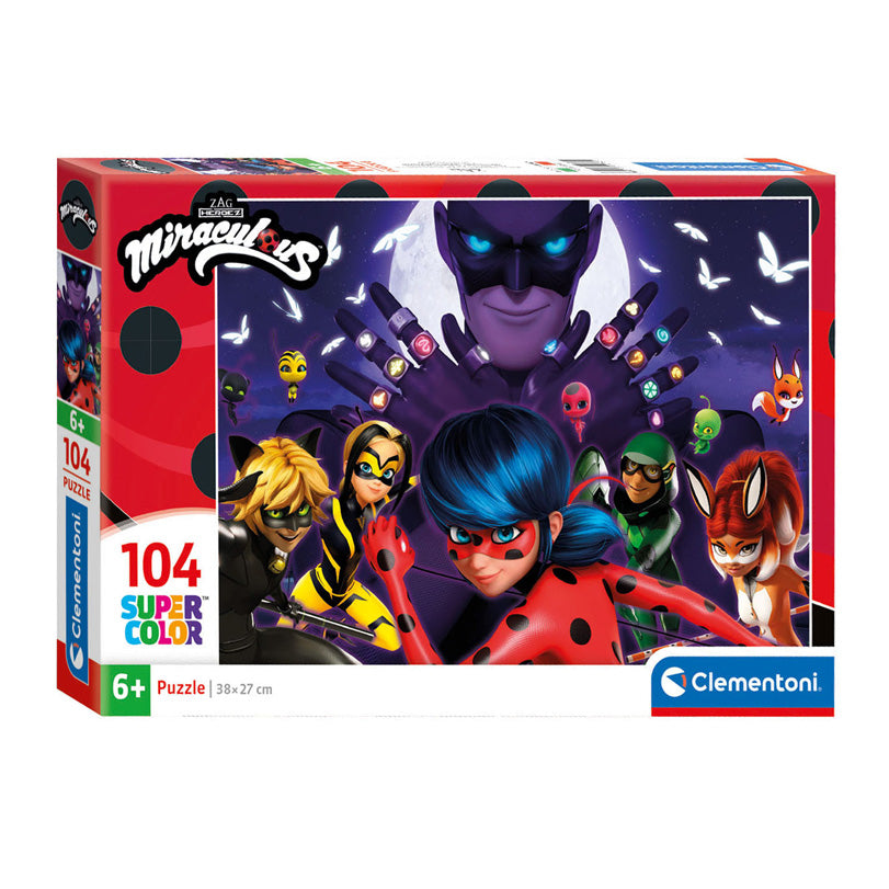 Clementoni Jigsaw Puzzle Super Color Valatare in Miraculous, 104st.