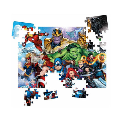 Marvel clementoni puzzle super couleur avengers, 104 pièces.