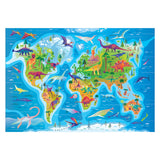 Clementoni Jigsaw Puzzle Super Color Dinosaurus Karte, 180.