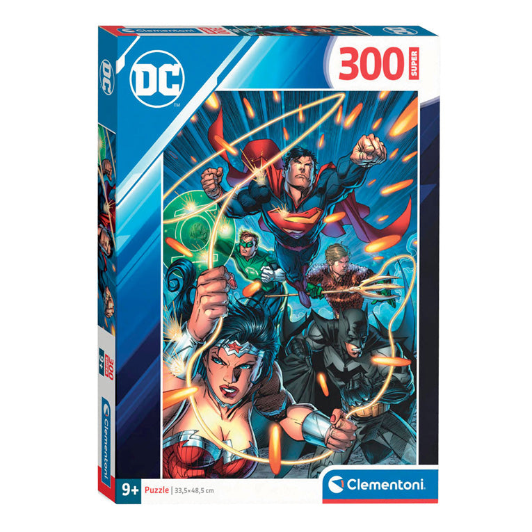 Clementoni Jigsaw Puzzle Super Color DC Comics Justice League, 300e.