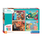 Clementoni Legpuzzel 4in1 Disney Animaux